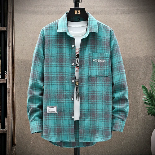 Лонгслив, трендовая рубашка для отдыха, куртка, оверсайз