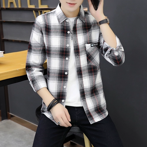 Утепленная трендовая рубашка для отдыха, куртка, подходит для подростков