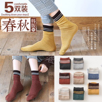 Pile socks Sox Childrens autumn Winter ins Chains Han version cute Academy Winery Long Sox Street Japanese Cotton Socks