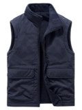 Демисезонный дорожный двусторонний флисовый жилет для отдыха, мужская куртка без рукавов