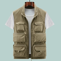 8777 Khaki Color Stand -OUP воротник негабаритная боковая сумка