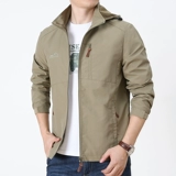 Мужская осенняя тонкая куртка, толстовка для отдыха с капюшоном, оверсайз