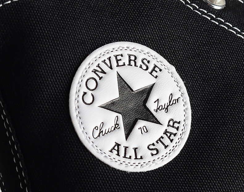 CONVERSE Converse 1970S Giày vải cao và thấp màu đen Giày tiêu chuẩn nam và nữ Giày thông thường giày converse real 