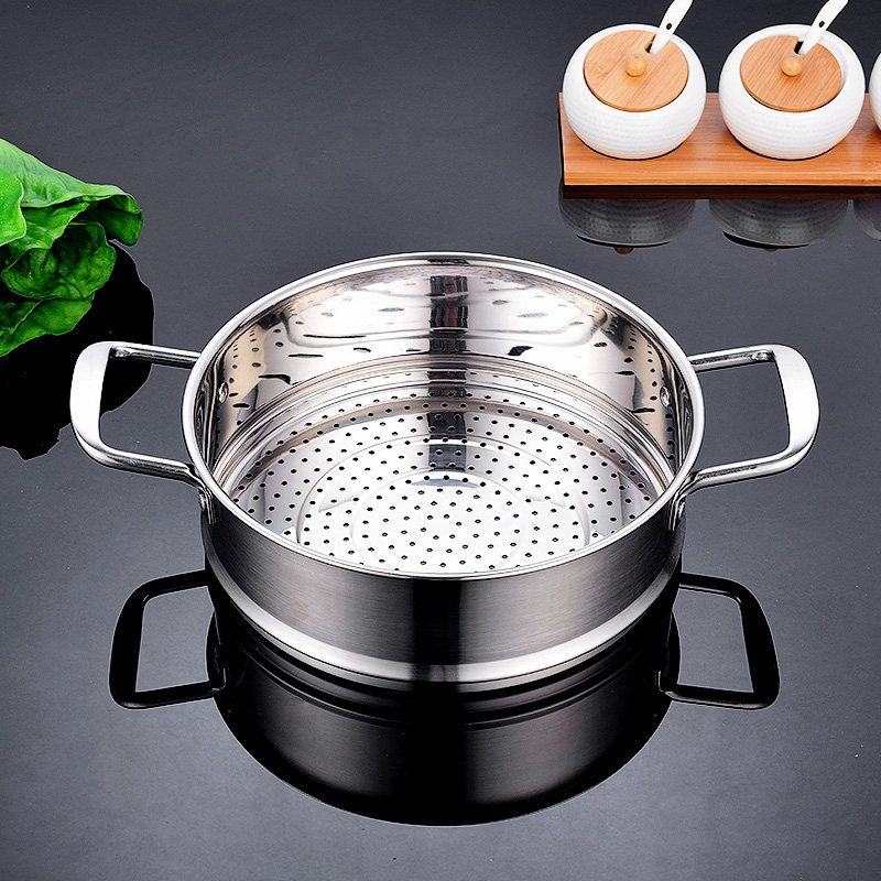 Steamer 304 stainless steel steaming grid household water-separated square steamed rice steamed buns small hole steamer shelf group industry