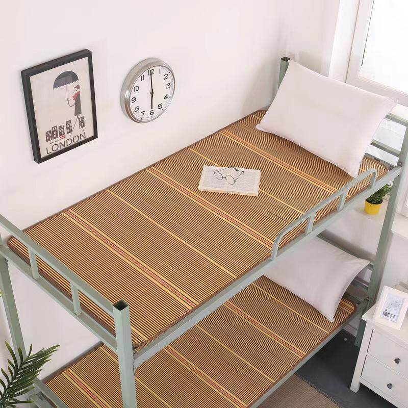 Bamboo Mat Cool Mat 1 5 Bifacial 1 8m Bed 1 2 m Fold single student Dormitory Mat 0 9 Bamboo Ice Silk Summer