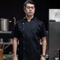 Премиум с пятью рубцами с короткими рукавами черный топ