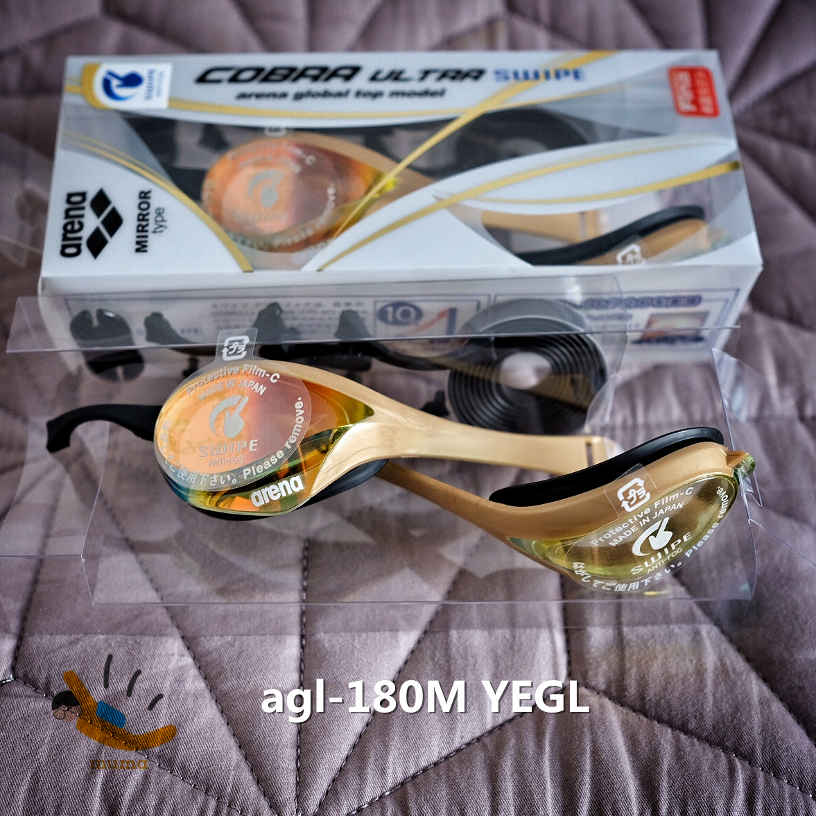 Spot Japan counter Japanese edition arena Cobra agl180 racing swimmers certified anti-fog goggles men and women