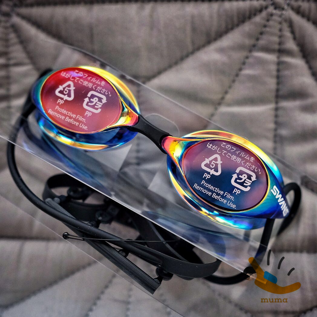 MUMA swimming shop spot Japanese poetry rhyme swans sr1m coated without rubber ring racing swimming goggles