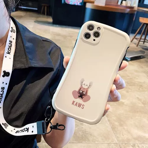 Apple, iPhone 12, мультяшный чехол для телефона, объектив, милый ремешок, iphone, 11promax, защита при падении, 11promax, 8plus, популярно в интернете, женский стиль