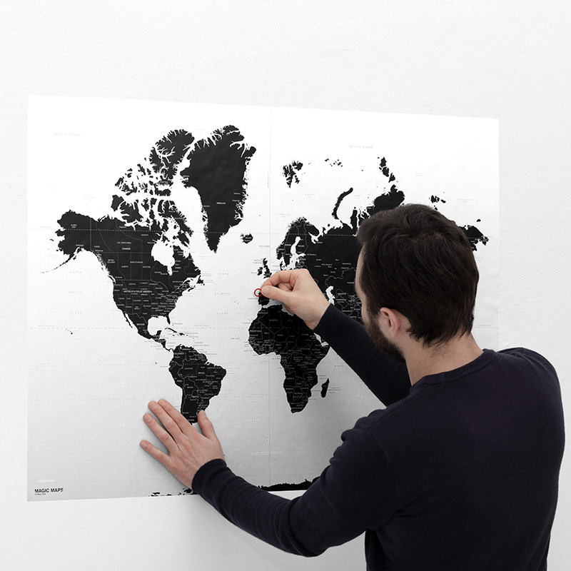 Palomar Magic Map World travel Map Wall chart Markers Decorative paintings Wallpaper Hanging paintings Decorative oversized