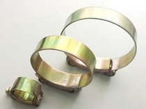 130-139 European style single head powerful hoop plated colour zinc throat hoop rubber tube hoop tiger clip carbon steel tube card