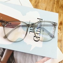 Transparent glasses womens glasses frame mens myopia glasses can be equipped with full frame Net red degree plain face glasses powder