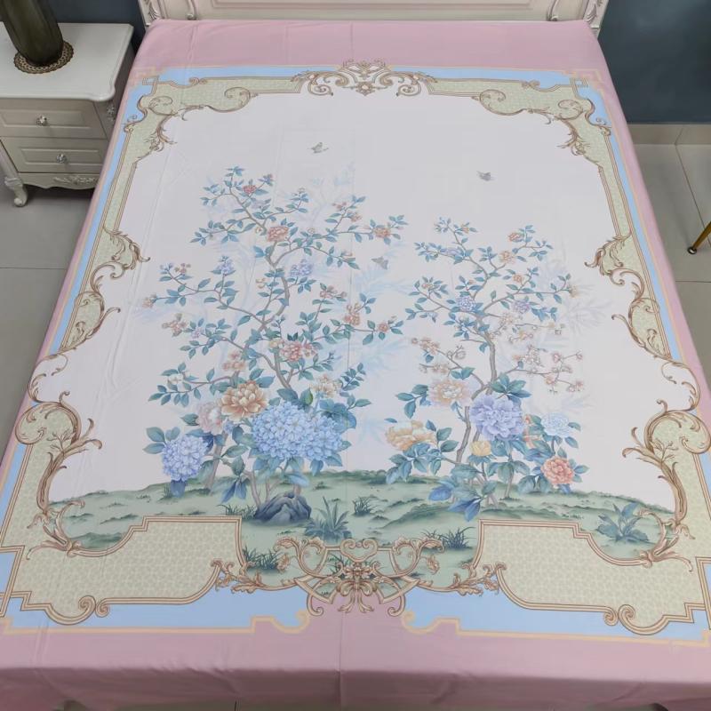 It’s so beautiful~ Slightly flawed pure cotton satin long-staple cotton bed sheet digital unique printing silky smooth comfortable light luxury bed