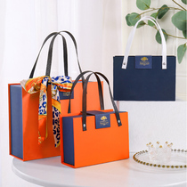 Gift box empty box portable ins small lipstick with hand gift box female gift box high-grade ritual gift box