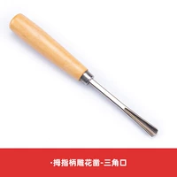 Ручка большого пальца вырезана-длинный треугольник