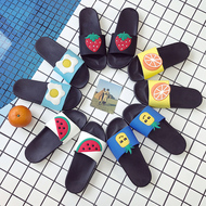 Dép đi trong nhà mùa hè nam giới và phụ nữ các cặp vợ chồng kéo non-slip phòng tắm dép tắm phim hoạt hình dép đi trong nhà dép từ thời trang