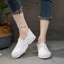 2018 mới giày vải một chân nữ giày đế dày hoang dã Hàn Quốc Giày sinh viên phong cách Hồng Kông retro sang trọng giầy cao cổ nữ Plimsolls