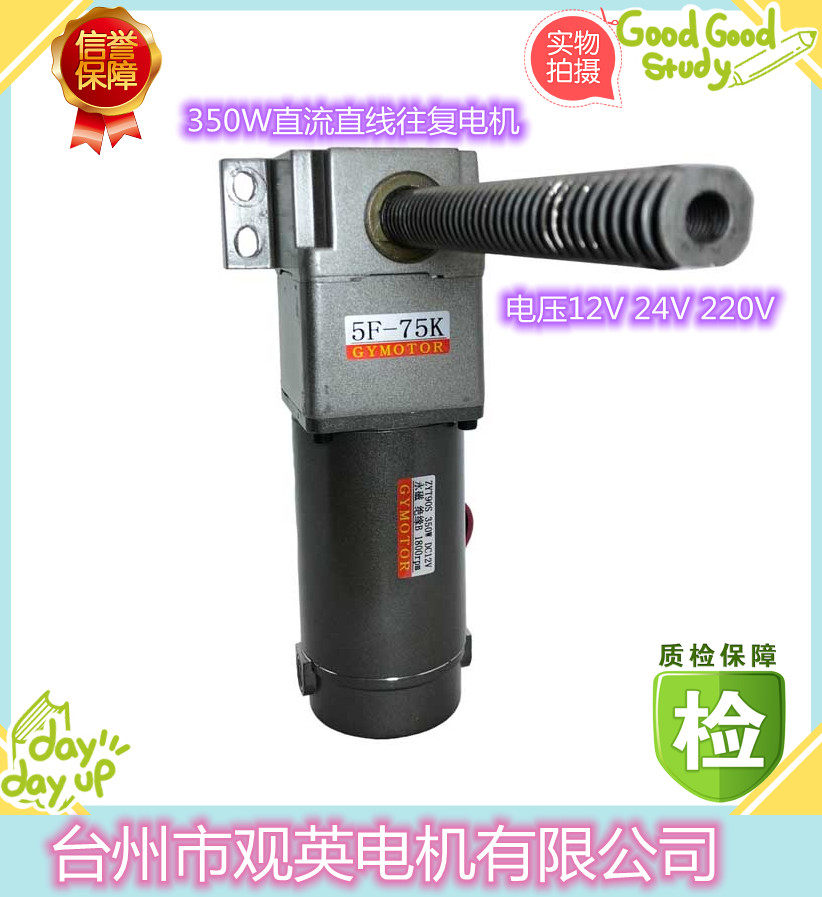 View Mile 350W DC Straight to-back motor with carbon brush horizontal vertical lifting deceleration motor 12V24V220V