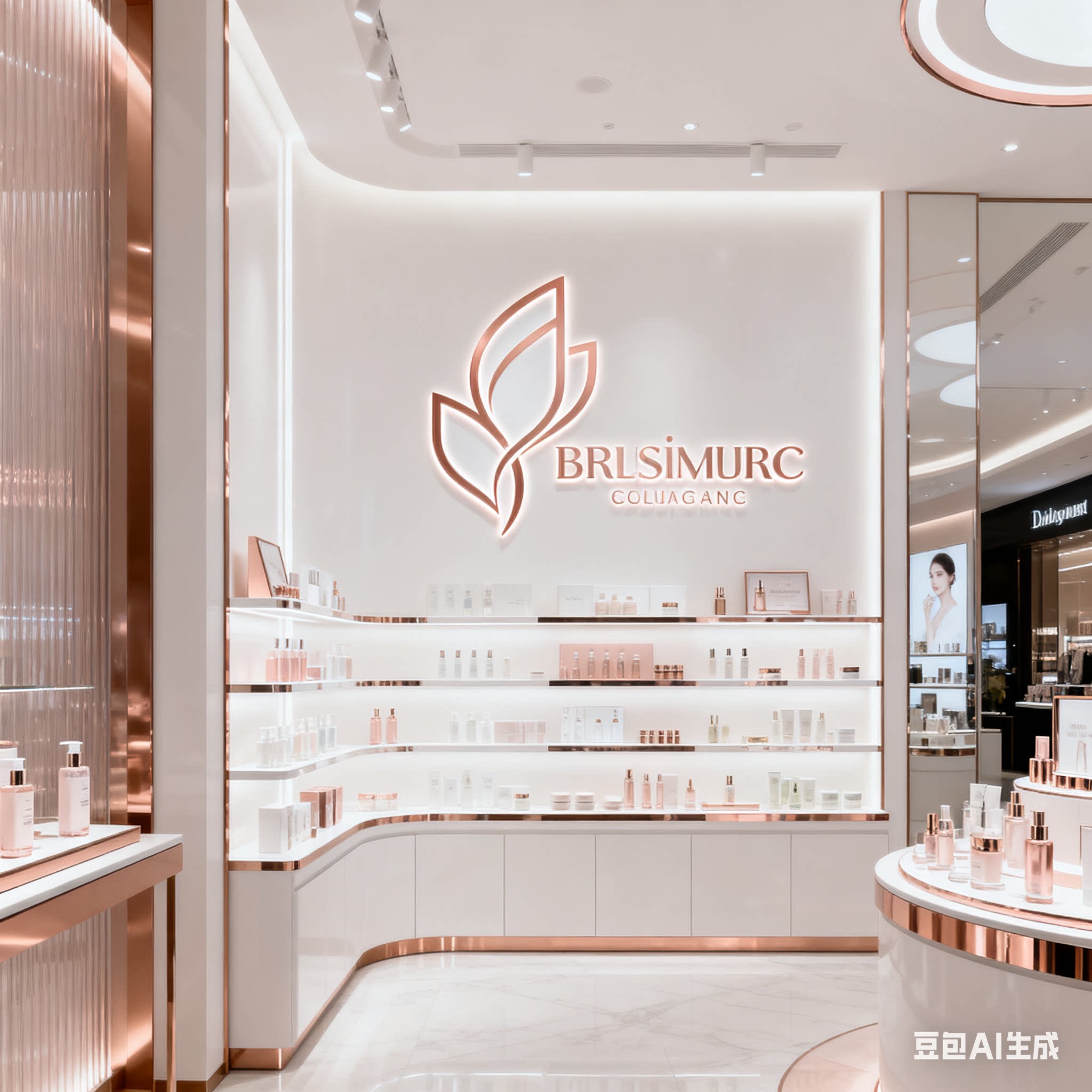 高端美妆护肤品店的LOGO