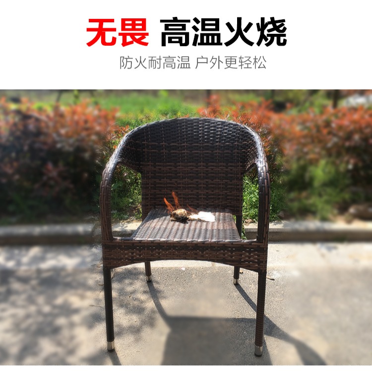 Wicker ghế ngoài trời bàn ghế ban công sân vườn ngoài trời cafe ngoài trời mây giải trí đồ nội thất kết hợp năm mảnh ghế thư giãn ngoài trời