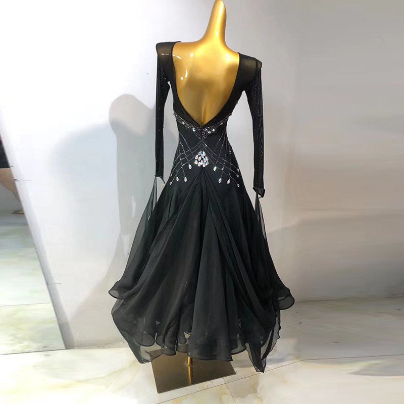 National Standard Dance Dress Waltz Show Modern Dance Dress Skirt Swing Drill Square Dance Dress