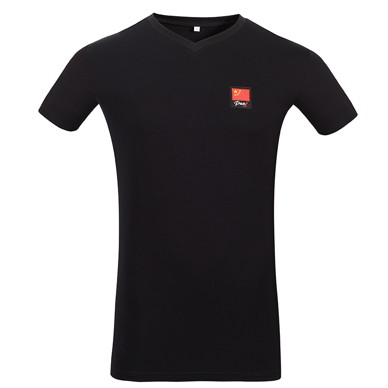 Modern dance Latin dance training suit T-shirt gb practice suit short sleeve stretch V neck crew neck ballroom dance top dance dance