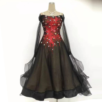  National standard dance competition dress Waltz performance costume Modern dance performance costume Ballroom dance large skirt square dance long skirt