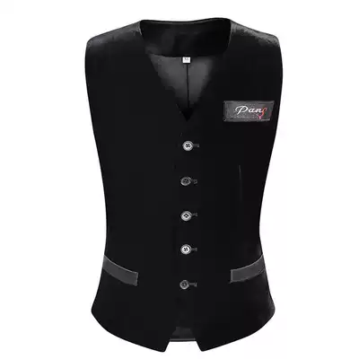 Modern dance small horse clip national standard dance training suit horse clip Waltz practice vest social dance velvet square dance