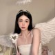 Angel elf wings cos feather ສີ​ຂາວ Halloween ວັນ​ຄຣິດ​ສະ​ມາດ​ຕົກ​ແຕ່ງ​ຂອງ​ແມ່​ຍິງ outfit outfit props​