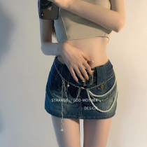 Retro Pearl Waist Chain Woman Summer Decoration Chain Jeans Belt Accessories Hanfu Matching Skirt Body Chain Strap