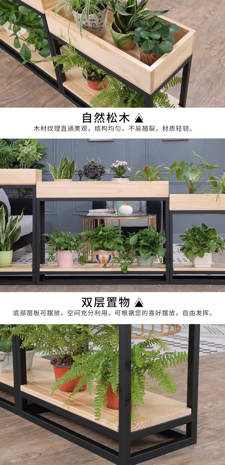 Châu Âu sàn gỗ rắn kệ nhiều lớp trong nhà đặc biệt cung cấp ban công sắt rèn phòng khách phòng ăn vách ngăn kệ hoa - Kệ mẫu kệ sách treo tường bằng gỗ