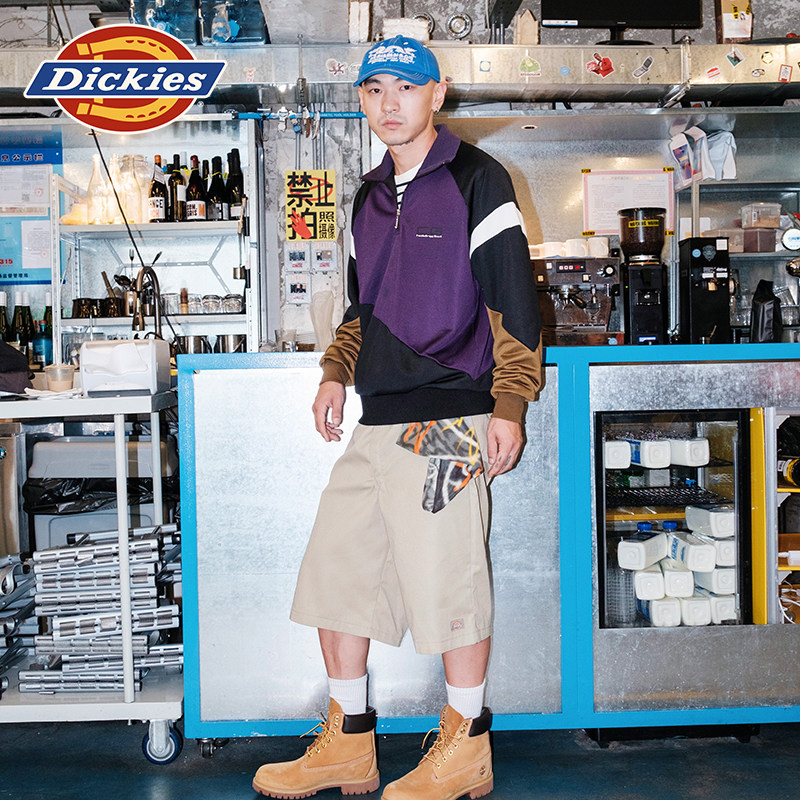[Same Style as Lu Ke Ran] Dickies Spring and Summer Workwear Twill Mountain-Style Loose Shorts for Men and Women