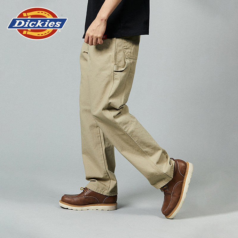 Dickies 26 Autumn/Winter Wide-Leg Slightly Tapered Logging Pants Casual Loose Long Pants Workwear Pants for Men and Women Couples Dickies 26 Autumn/Winter Wide-Leg Slightly Tapered Logging Pants Casual Loose Long Pants Workwear Pants for Men and Women Couples