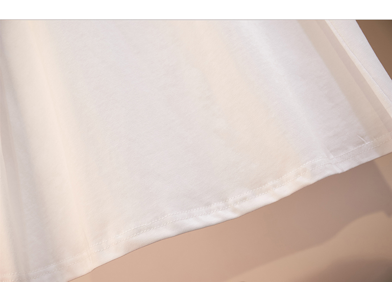 DABI 韓國復古風時尚植物紋T恤顯瘦套裝短袖裙裝 DABI 韓國復古風時尚植物紋T恤顯瘦套裝短袖裙裝