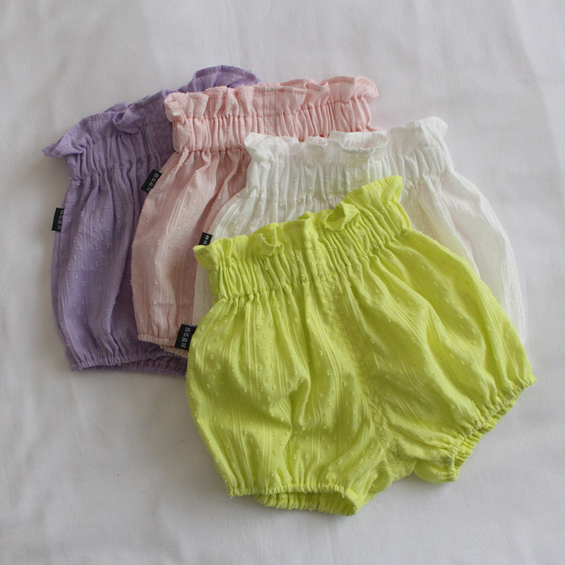 Watermelon Planet Pure Cotton Lantern Flower Bud Casual Shorts Female Baby Girl Baby Summer Dress Foreign Clothes Children