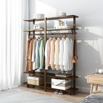 Hanger floor bedroom hanger cabinet coat rack rack simple hanging bag rack simple modern solid wood household