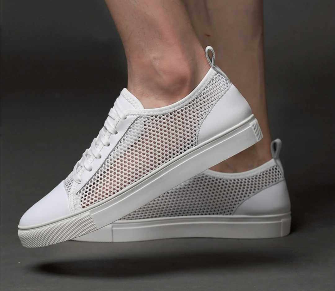 New summer custom men's and women's shoes for the physically and mentally handicapped men and women's shoes high and low shoes long and short legs single invisible heightening supplementary height correction men's shoes