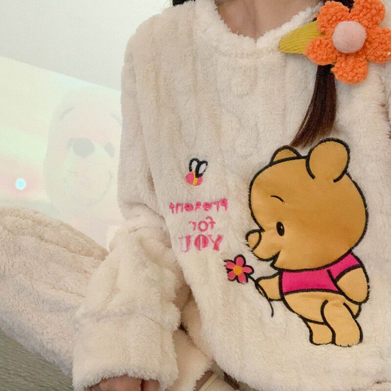 Calto Krosa~Winnie Frank Pajamas Lady Fall Winter Handling Fashion Fashion Fashion Package