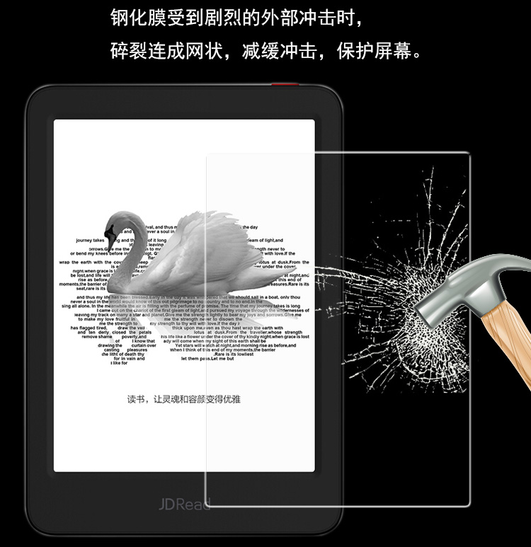JDRead1 phim thép Jingdong tự phát triển thương hiệu mới e-book reader 6 inch kính chống nổ phim màng - Phụ kiện sách điện tử ốp lưng ipad gen 5