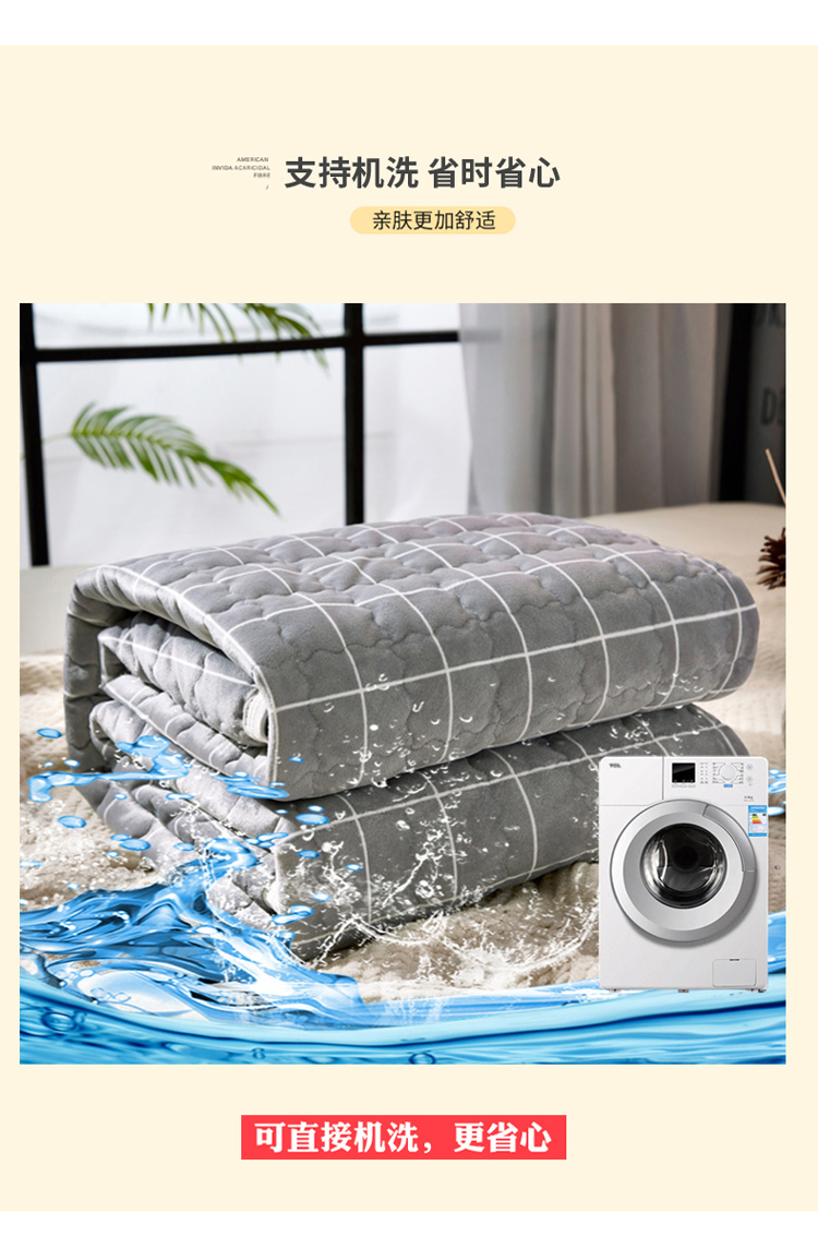 笠 Lớp phủ bụi bảo vệ dày 1,8 m dày 1,5m cộng với vải nhung nhung san hô Simmons bao gồm tất cả ga trải giường chun đẹp	
