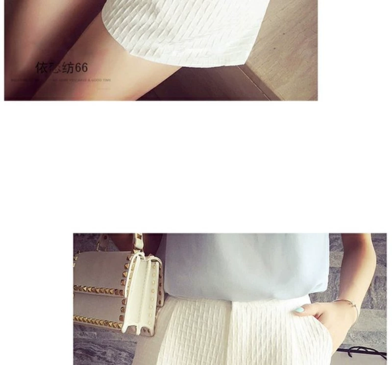 Mùa thu 2018 mới quần cạp cao cạp cao Quần short Một chiếc quần short nữ giản dị là phiên bản Hàn Quốc của quần hot size lớn quần short da nữ cá tính