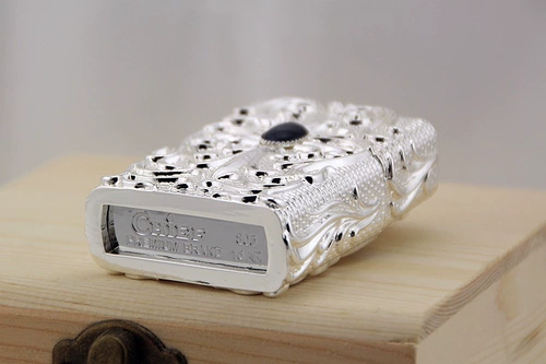 Серебряная элитная креативная зажигалка на керосине, подарок на день рождения