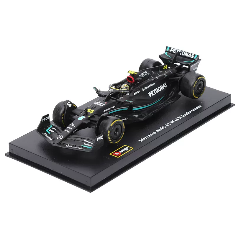Модель гоночного автомобиля 1:43 Benz Mercedes AMG Hamilton W14 Formula Racing F1 из сплава