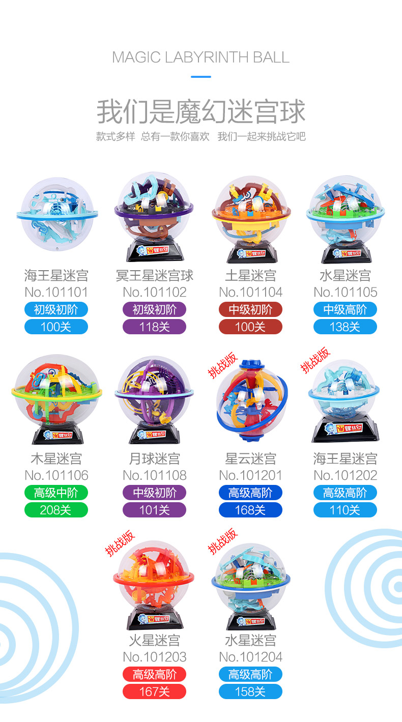 Yi Teng mua Qi trẻ em mê cung bóng mát đồ chơi giáo dục 4 - 6 tuổi ốc vít 3d âm thanh nổi huyền diệu đồ chơi cho bé sơ sinh
