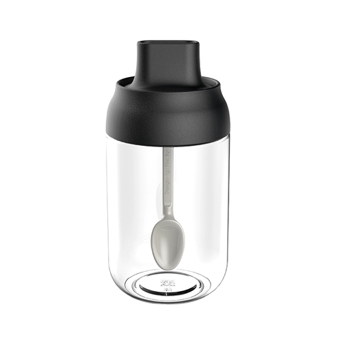 Бытовая кухонная комбинированная ложка с крышкой, встроенная бутылка для приправ, коробка для приправ, стеклянная банка для соли, сахара, горшок для масла, набор для хранения