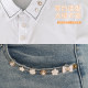 Collar anti-exposure button artifact invisible pearl brooch women's pin to fix clothes corsage shirt button pin pin