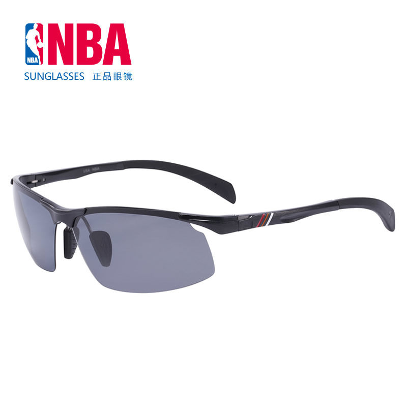 ALN915 NBA Black Sunglasses Star Boomer Personality Driving Polarized Clams Mirror Sunglasses Driver Driving