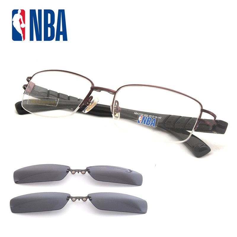 NBA1135 sunglasses men's mirror glasses frame magnetic suction myopia driving tide clip-sheet glasses clip-sheet sunglasses