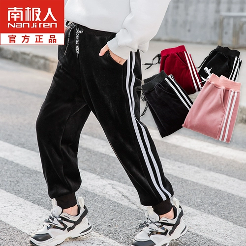 Детские осенние бархатные штаны для мальчиков, коллекция 2022