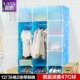 Tủ quần áo dễ dàng lắp ráp vẹt tấm nhựa màu xanh kỳ diệu gập tấm tủ lưu trữ tủ tủ con tiểu kết hợp - Buồng tủ nhựa 2 cánh